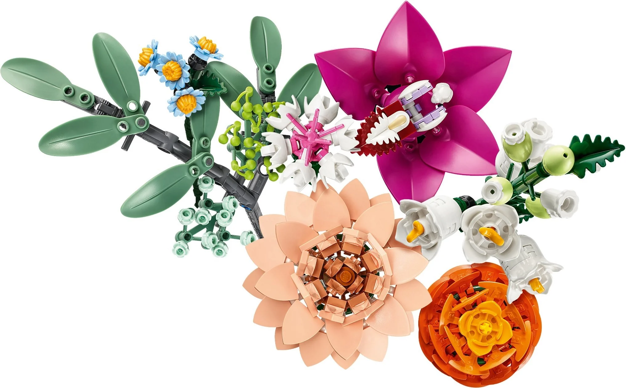 Schöner Rosafarbener Blumenstrauß - Thumbnail 8