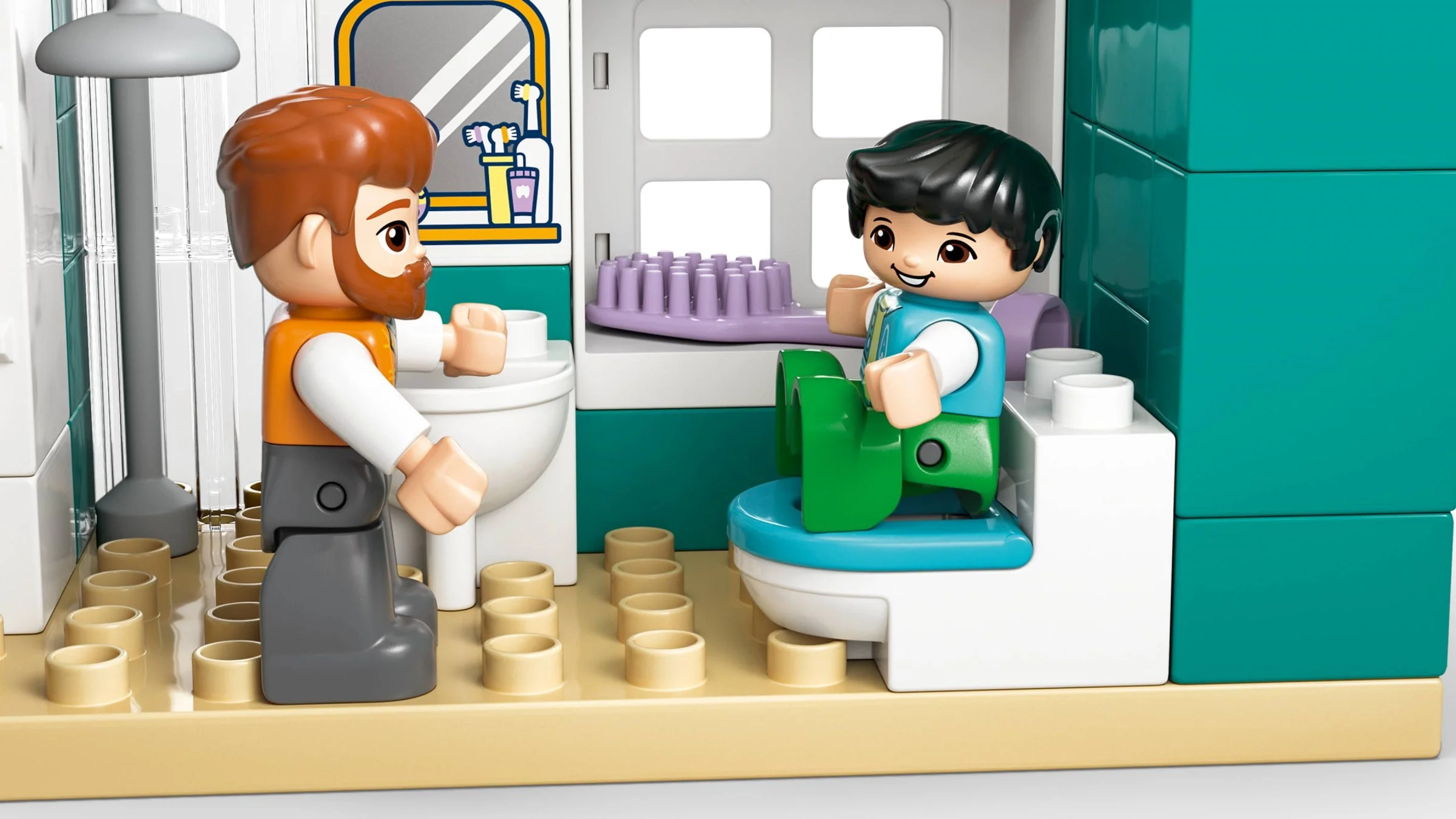 Modernes Familienhaus mit Figuren – 3-in-1-Set - Thumbnail 12