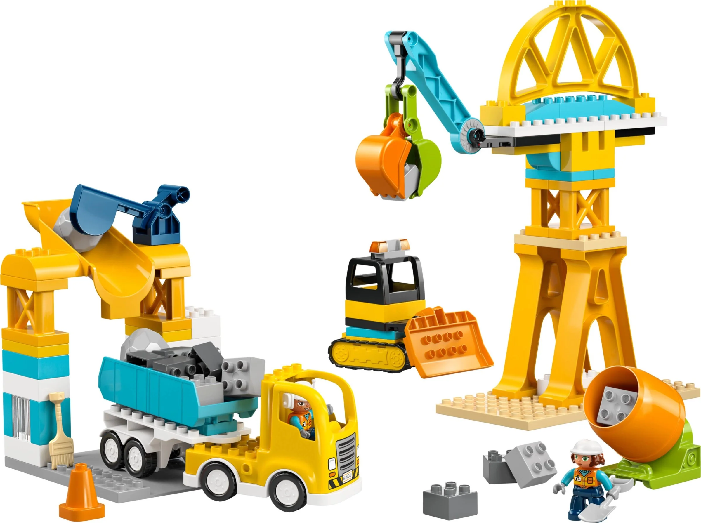 Baustelle mit Baufahrzeugen – 3-in-1-Set - Bild 1