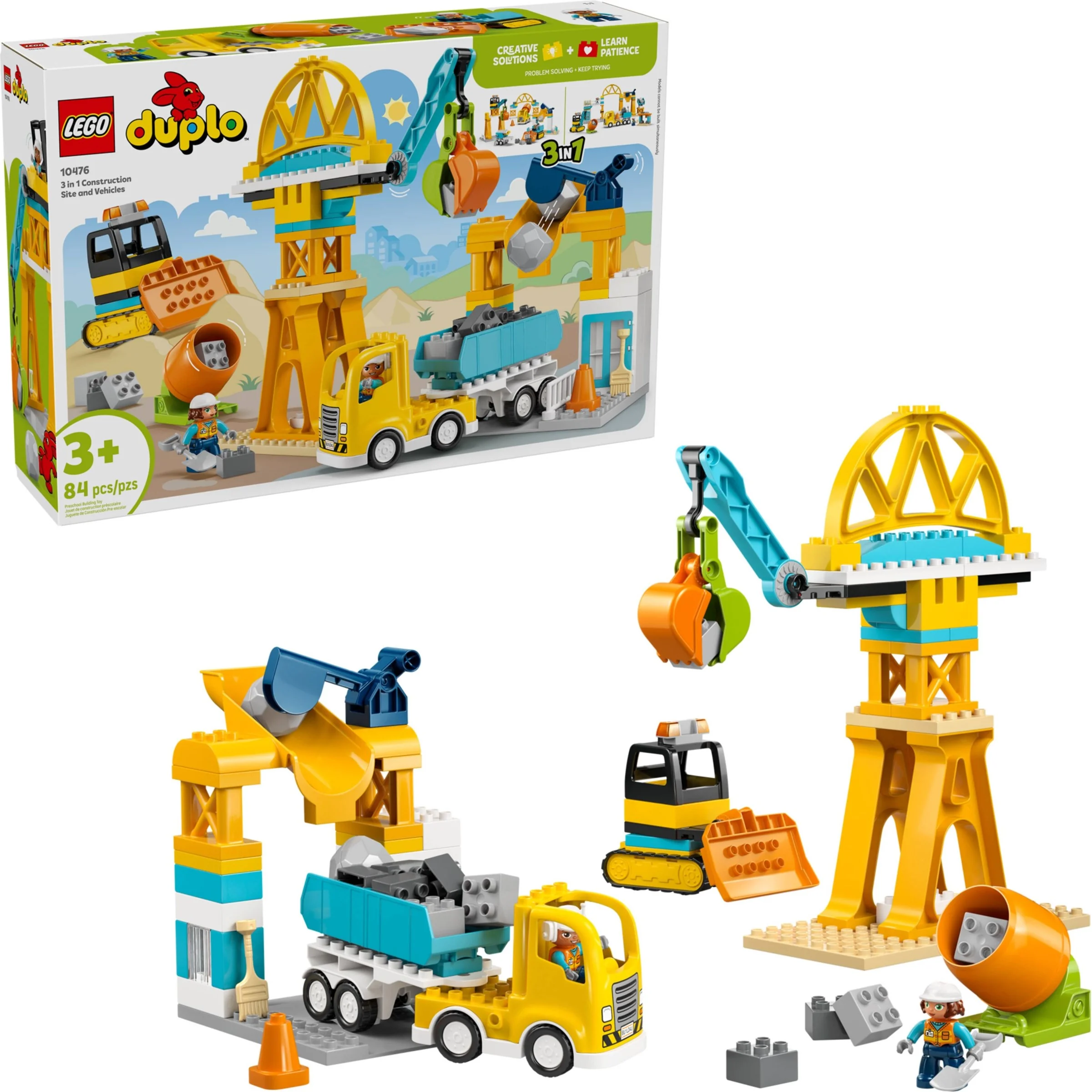 Baustelle mit Baufahrzeugen – 3-in-1-Set - Thumbnail 3