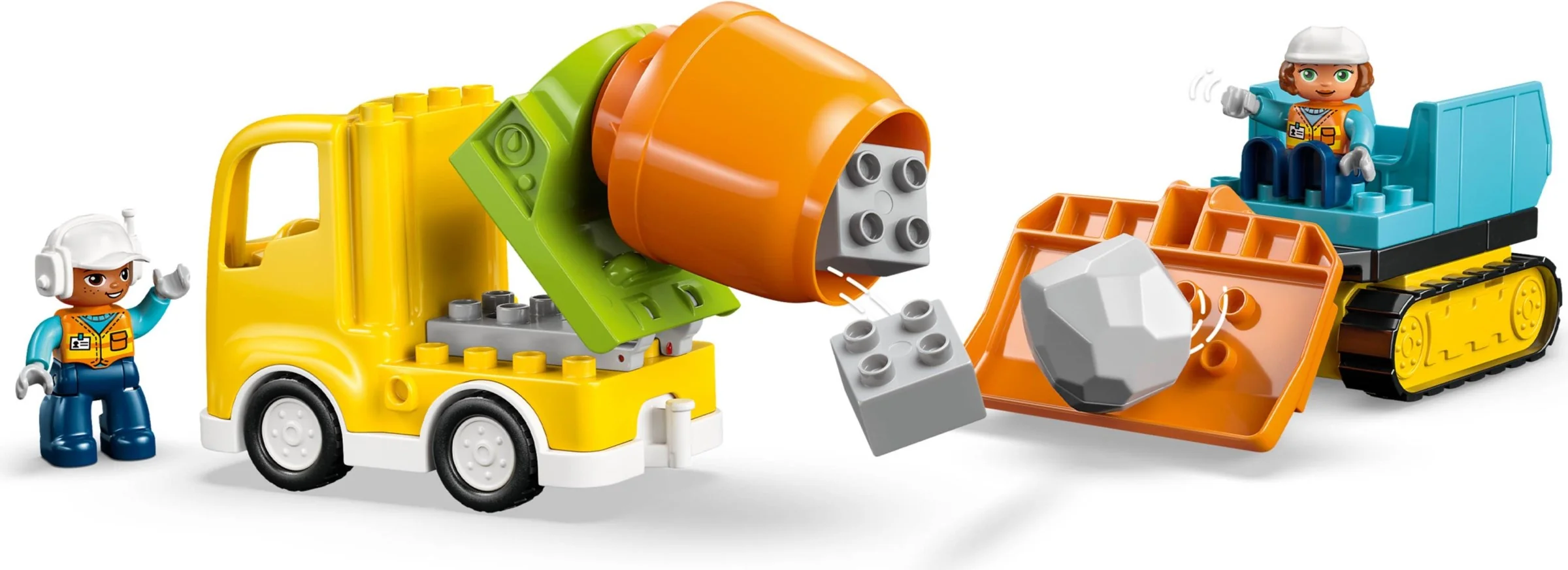 Baustelle mit Baufahrzeugen – 3-in-1-Set - Thumbnail 5