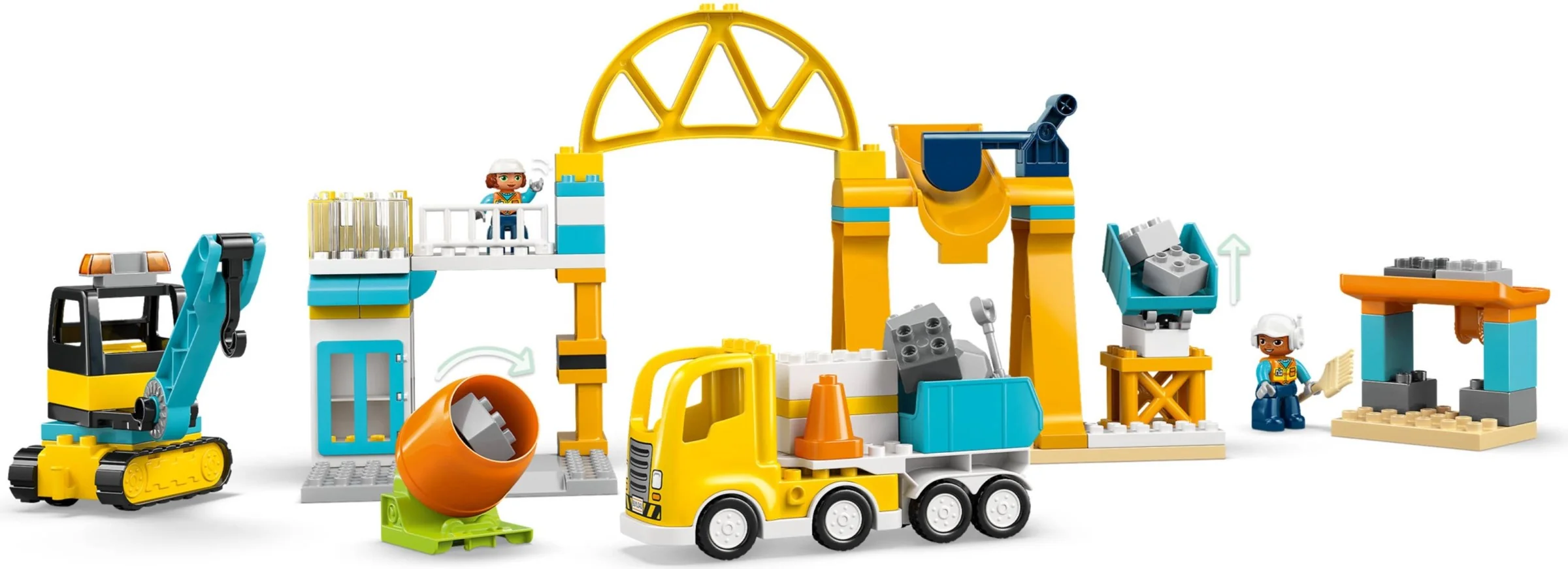 Baustelle mit Baufahrzeugen – 3-in-1-Set - Thumbnail 9