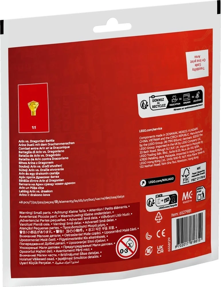 Arins Duell mit dem Drachenmenschen 30700 | NINJAGO® | Offizieller LEGO® Shop DE - Thumbnail 3