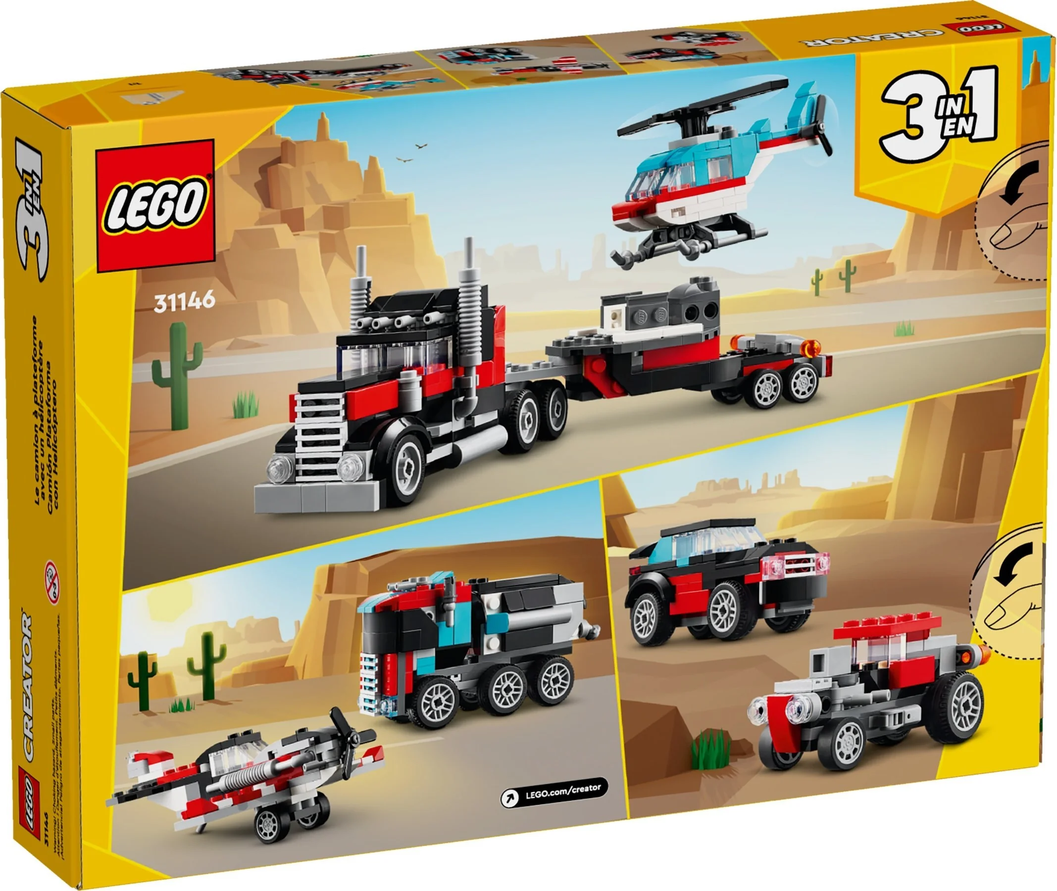 Flatbed Truck With Helicopter - Thumbnail 4