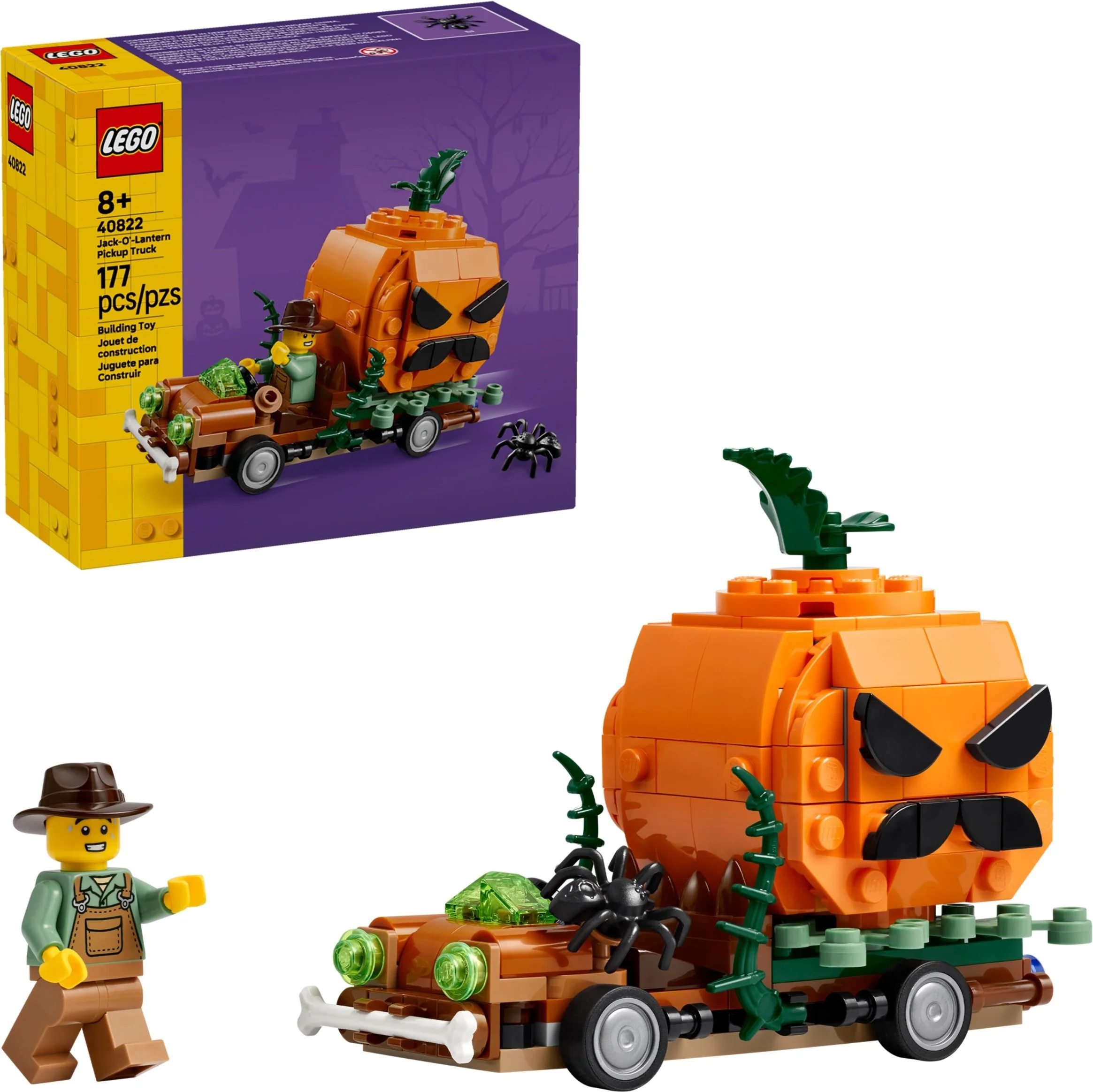 Pickup mit Halloweenkürbis - Thumbnail 3