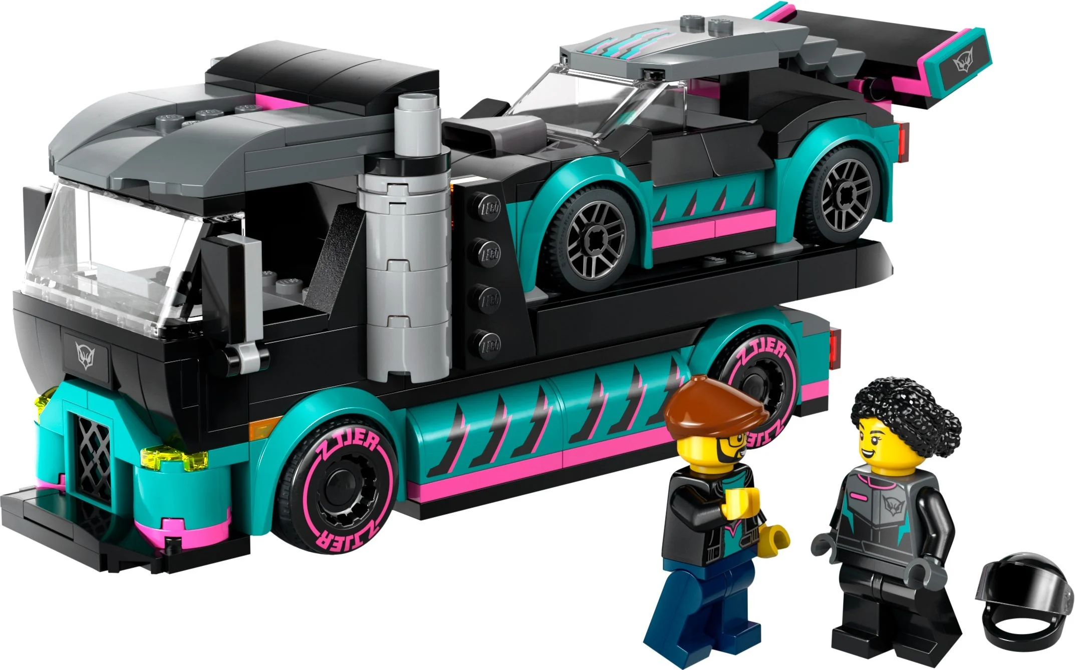 Autotransporter mit Rennwagen - Bild 1