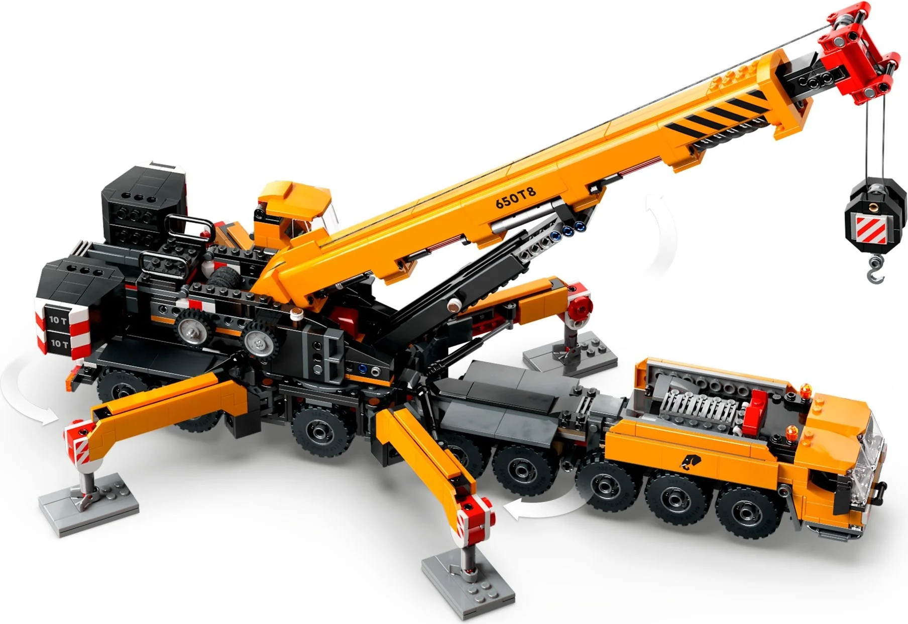 Yellow Mobile Construction Crane - Thumbnail 2