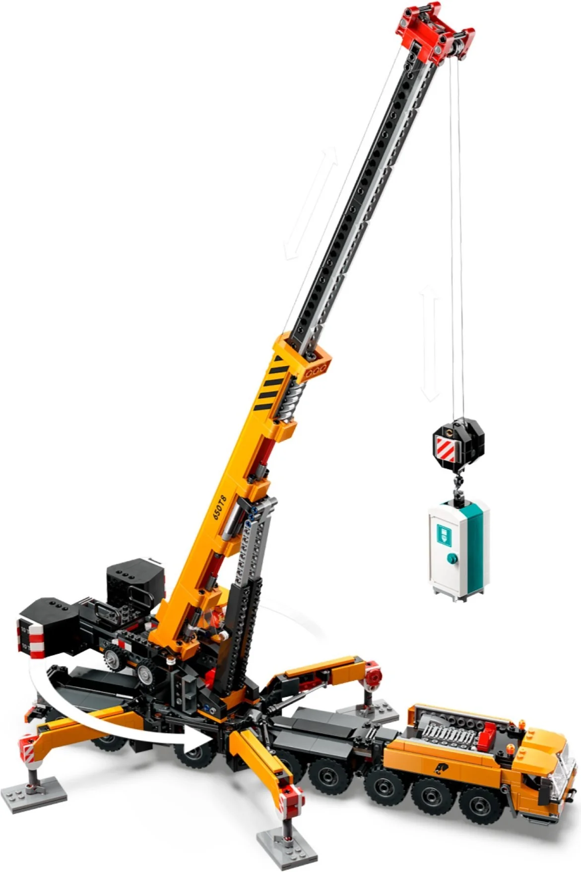 Yellow Mobile Construction Crane - Thumbnail 5