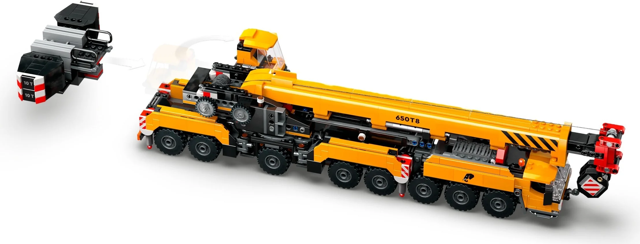 Yellow Mobile Construction Crane - Thumbnail 10