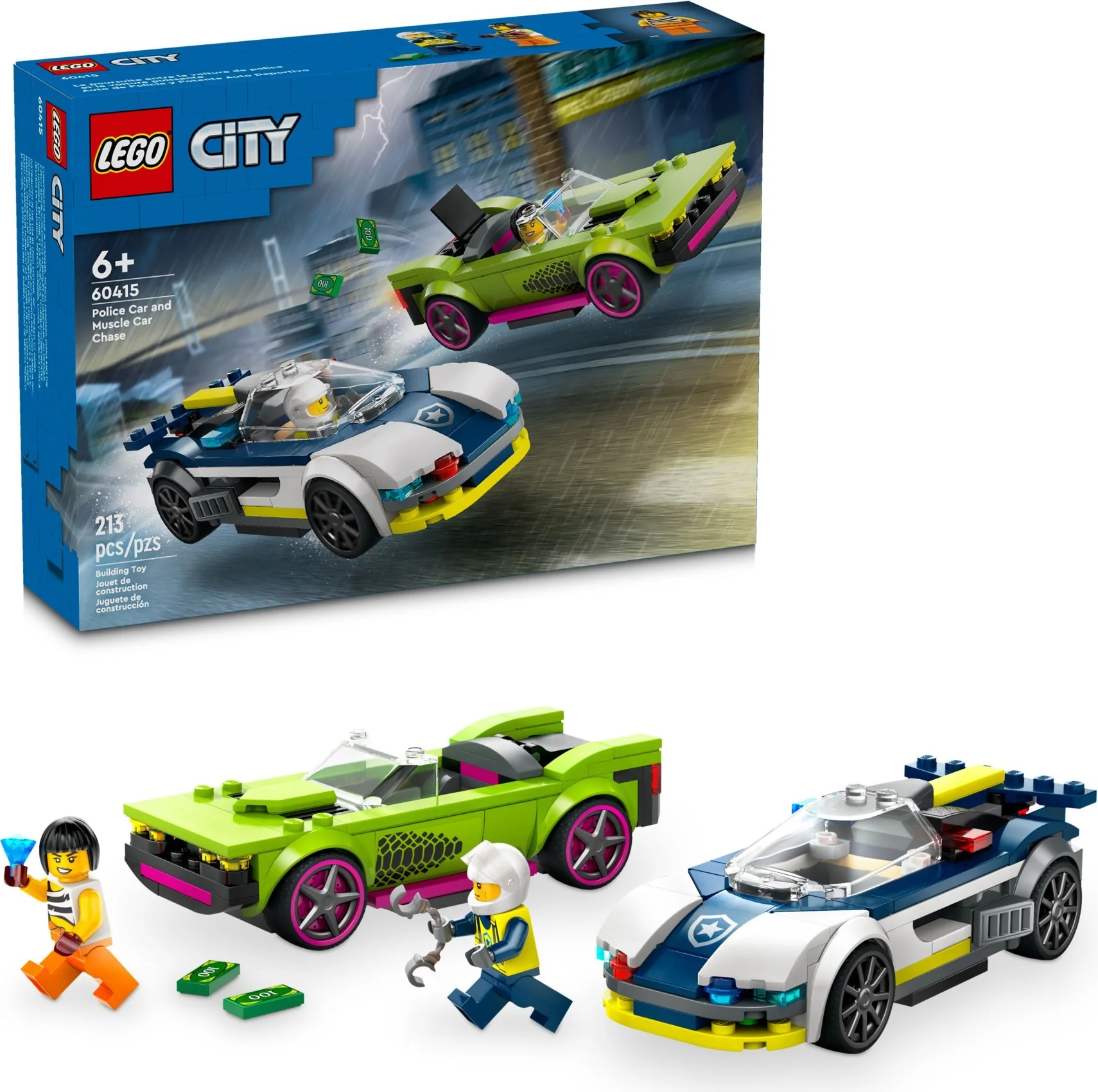 Verfolgungsjagd mit Polizeiauto und Muscle Car - Thumbnail 7