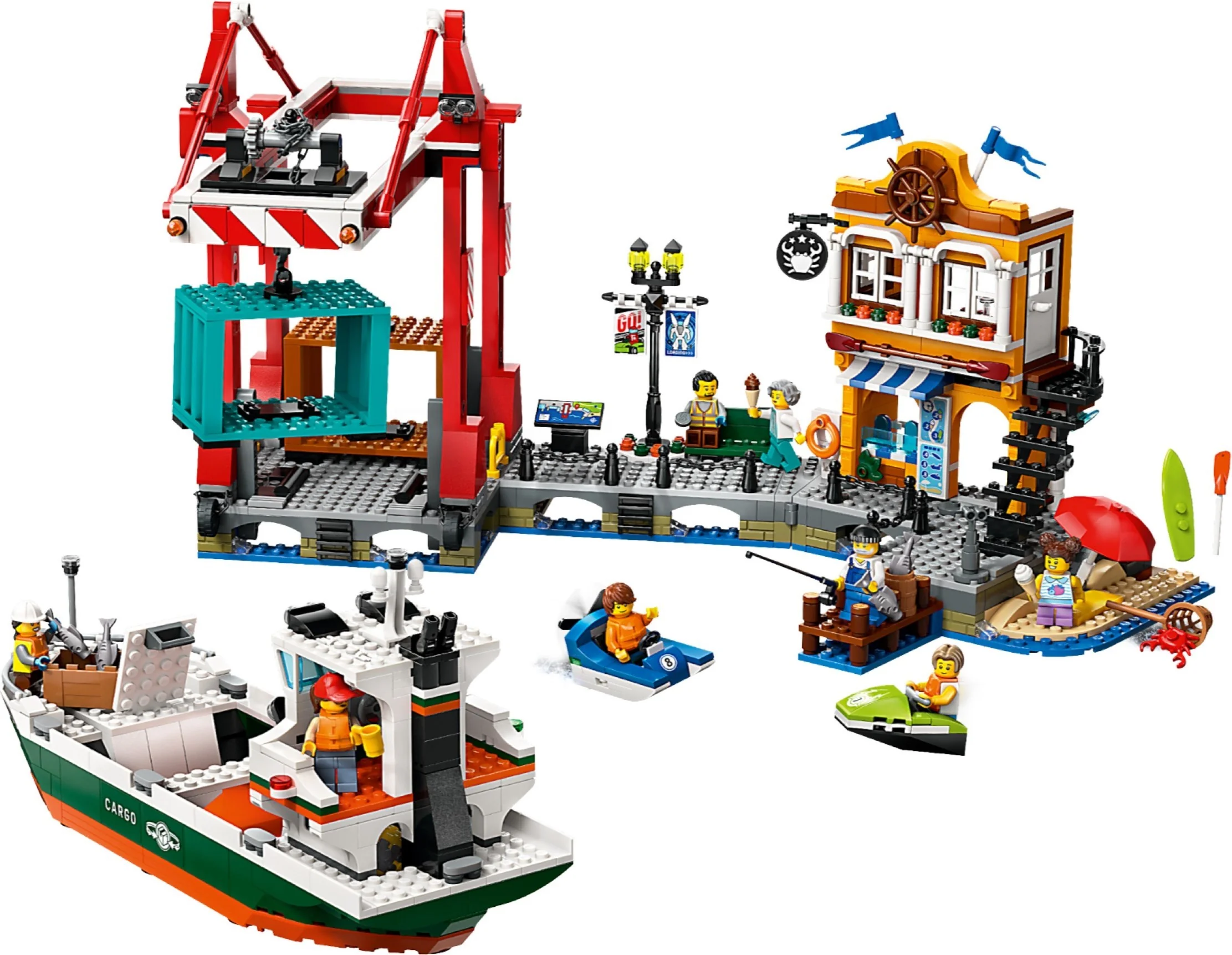 Hafen mit Frachtschiff - Thumbnail 3
