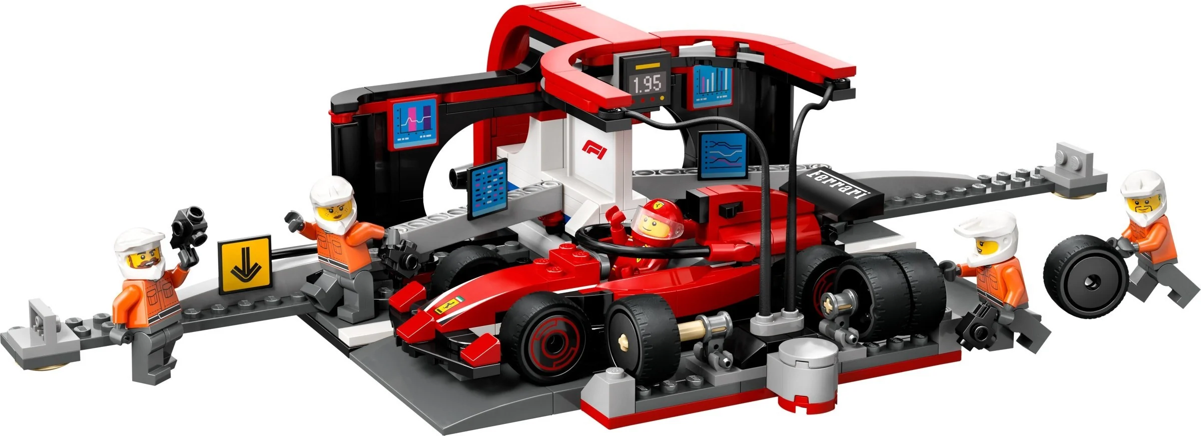 F1® Boxenstopp mit Boxencrew und Ferrari Flitzer - Bild 1