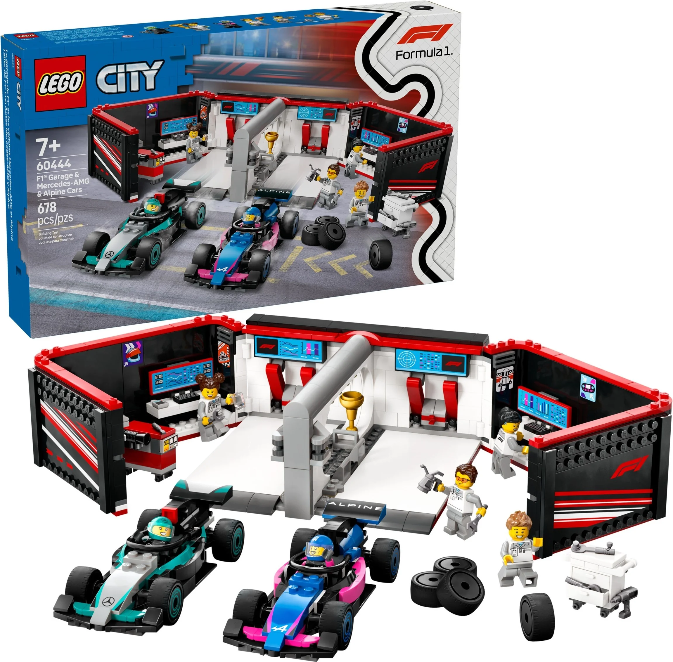 F1® Garage mit Mercedes-AMG & Alpine Rennautos - Thumbnail 2
