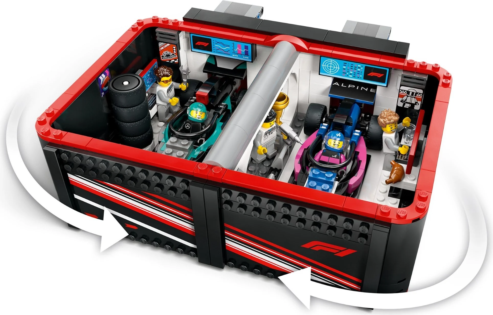F1® Garage mit Mercedes-AMG & Alpine Rennautos - Thumbnail 3