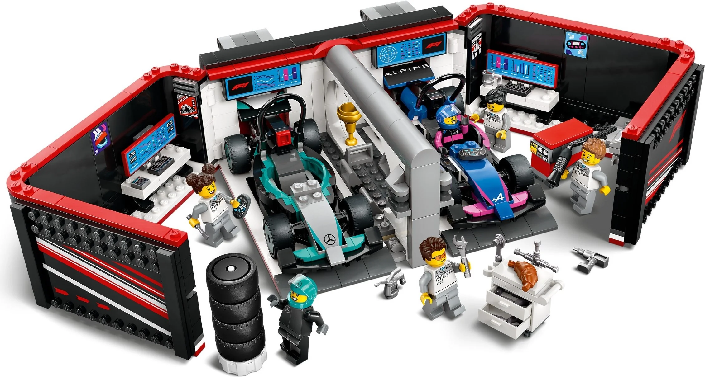 F1® Garage mit Mercedes-AMG & Alpine Rennautos - Thumbnail 7