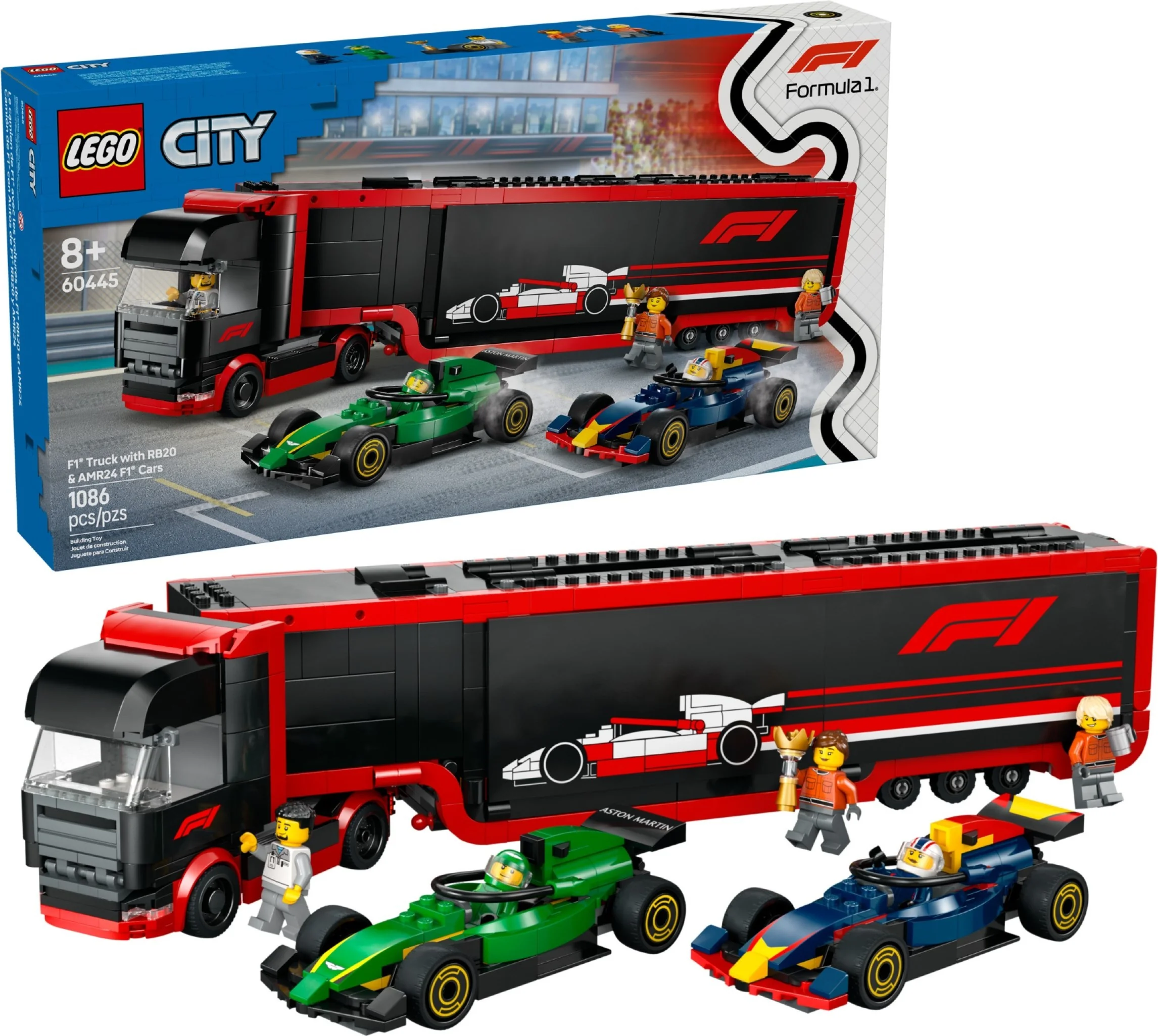 F1 Truck With Rb20 Amr24 F1 Cars - Thumbnail 3