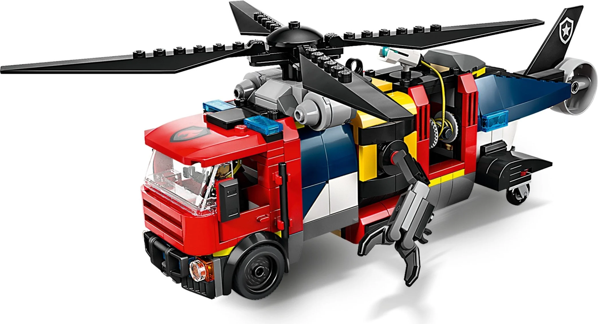 Kombinationsset mit Hubschrauber, Löschauto und U-Boot - Thumbnail 4