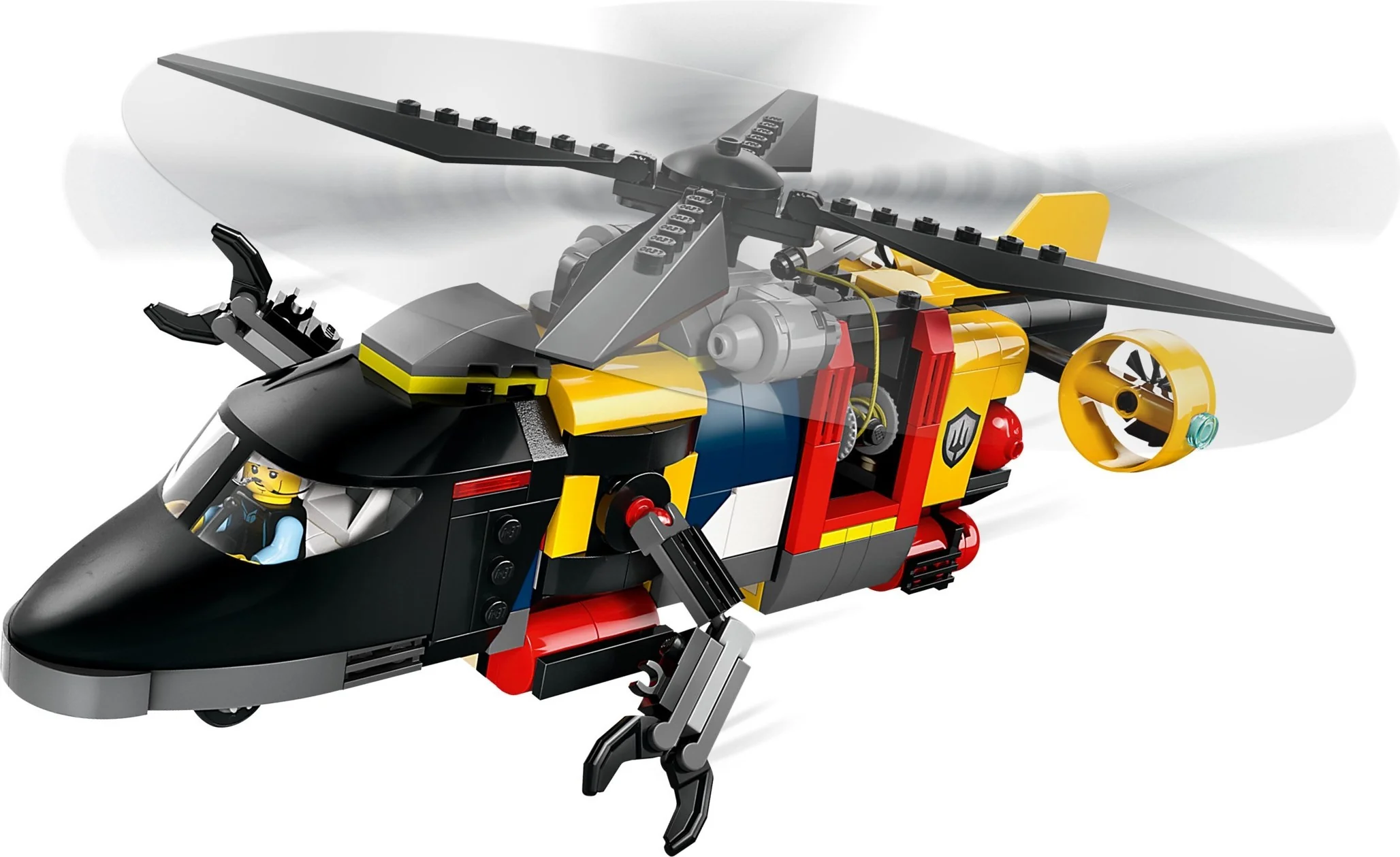 Kombinationsset mit Hubschrauber, Löschauto und U-Boot - Thumbnail 6