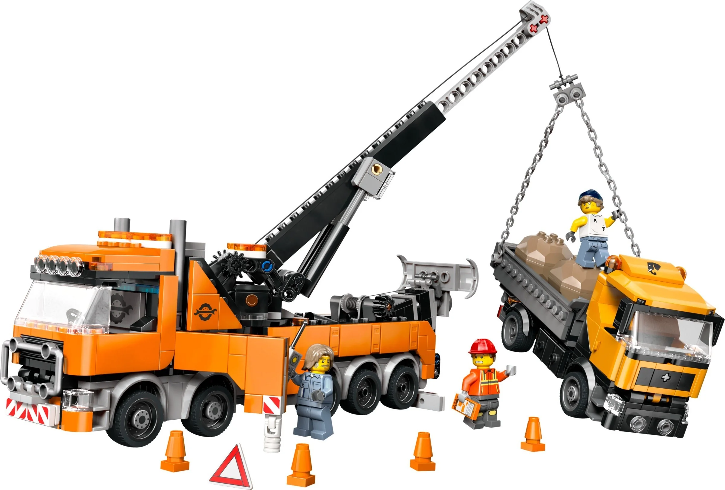 Schwerlast-Abschleppwagen mit Kran - Bild 1