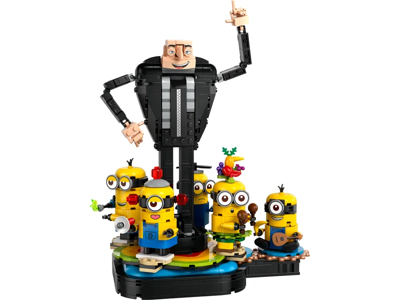 Gru und die Minions aus LEGO® Steinen